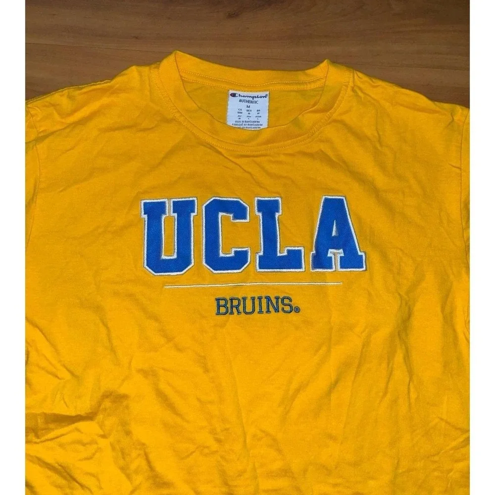 Mens Champion UCLA Bruins College Cotton Crewneck Short Sleeve T-Shirt - Picture 5 of 6